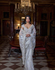 Champagne Zardosi Saree