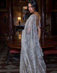 Champagne Zardosi Saree