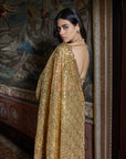 Antique Gold Crsytal Saree