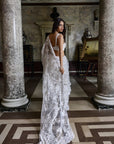 Ivory Three-Dimensional Saree