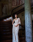 Nude Thread Work Saree
