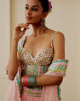 Asmira Lehenga Set - Soft Pink