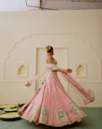 Asmira Lehenga Set - Soft Pink