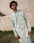 Parrot With Creeper Kurta Set - Ready to Ship