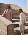 Ivory Geometric Kurta Set