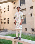 Tropical Flora Kurta Set