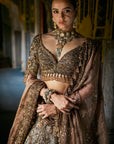 Copper Jade Lehenga Set