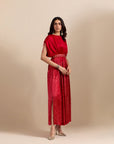 Waistbelt Dress - Red