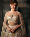 Ivory Threadwork Lehenga