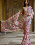 Pastel Pink Thread Work Saree