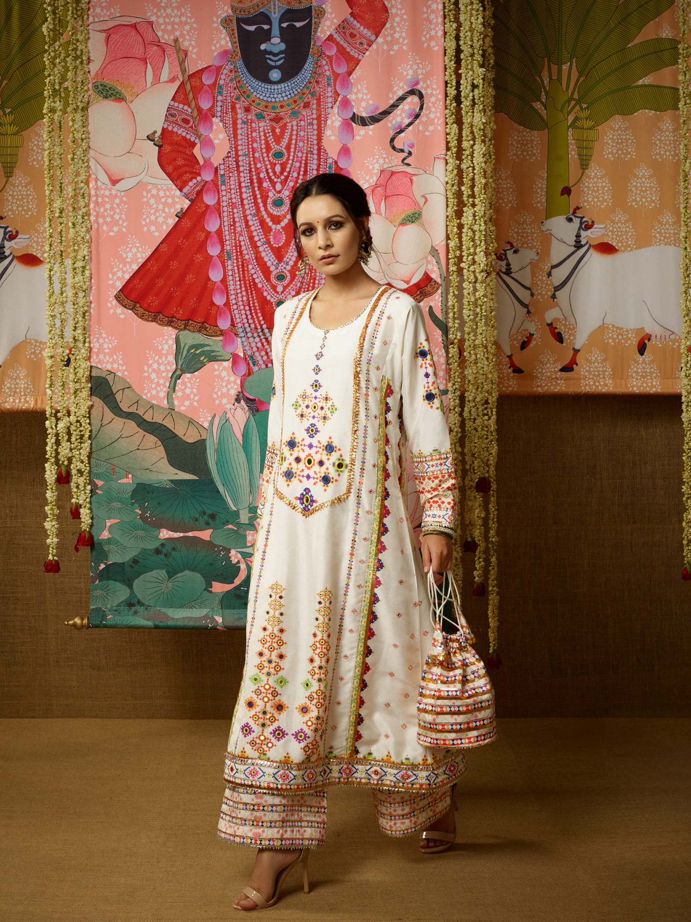 Nalini Jhola With Palazzo