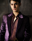 Wine Rhombus Work Jacket