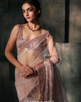 Blush Pink Sequin Saree