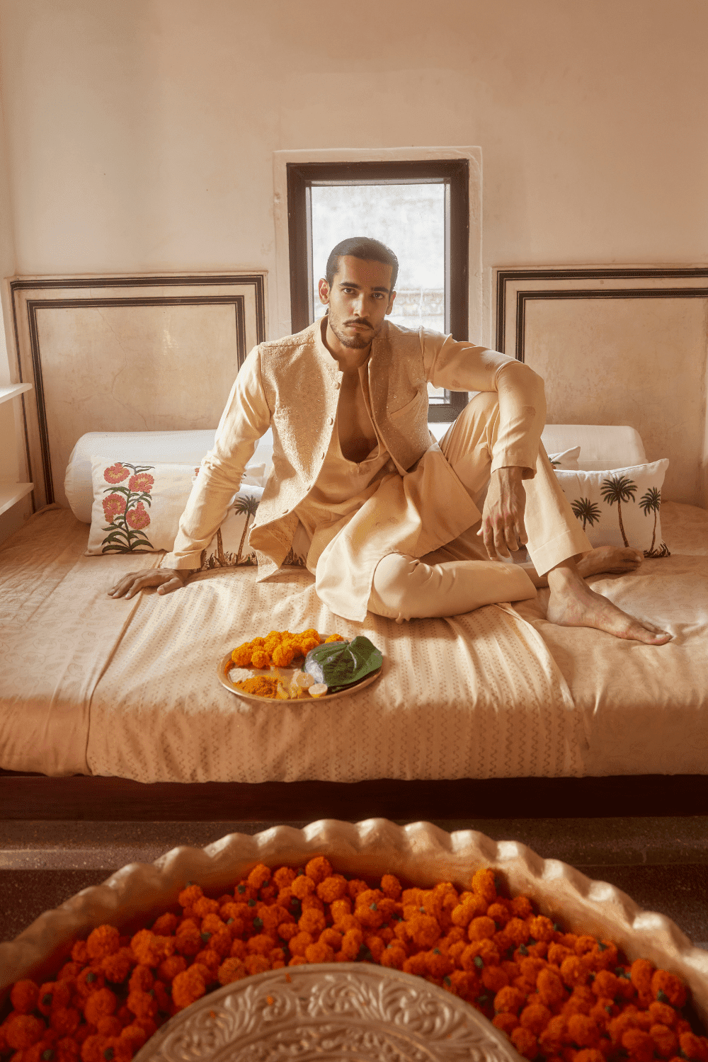Buttercup Kurta Paired With Jacket &amp; Pants