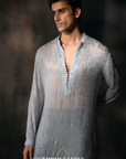 Blue Swarosvki Kurta