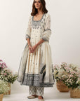 Ivory Anarkali Set