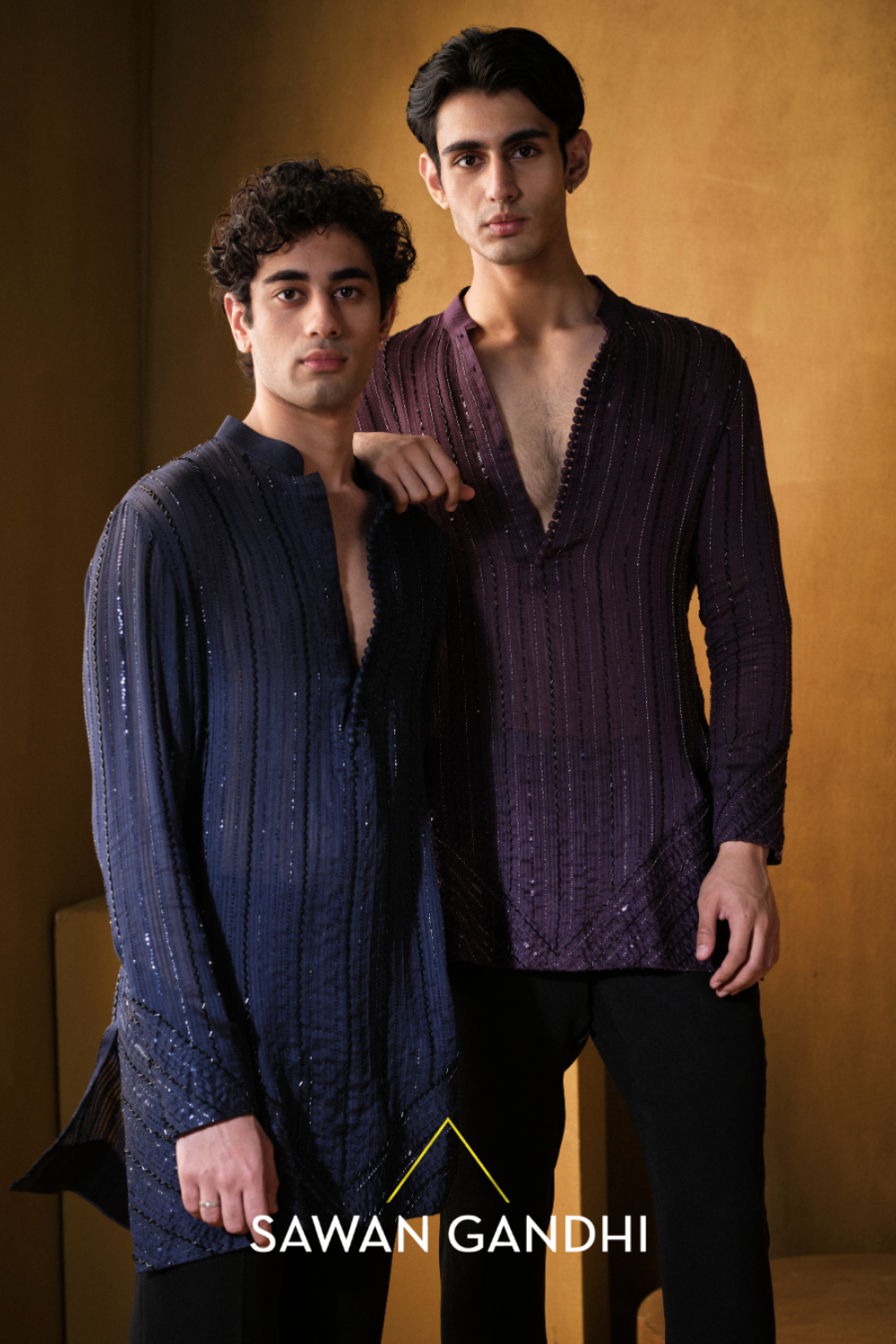 Blue Cutdana Kurta