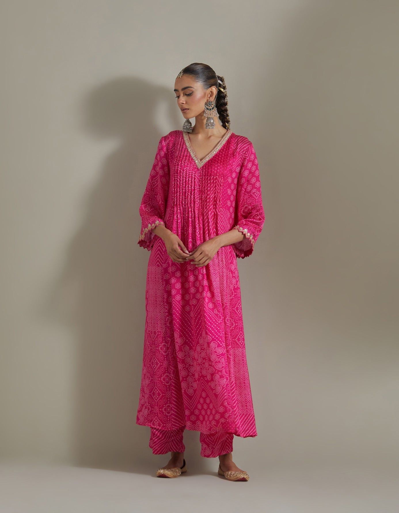 Kaftan Kurta Set - Gulabi 1