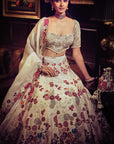 The Royal Satire Ekru Lehenga