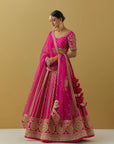 Pink Gota Pati Lehenga Set