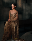 Gold Chantley Lace Saree