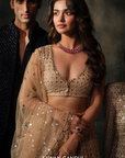 Golden Ombre Lehenga