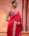 Classic Surkh Laal Saree Set