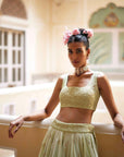 Pista Lehenga Set