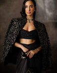 Black Dhoti Set