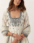 Ivory Anarkali Set