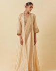 Buttercup Saree Paired With Blouse & Cape