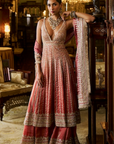 Burnt Orange Gota Patti Sharara Set
