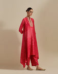 Kaftan Kurta Set - Red