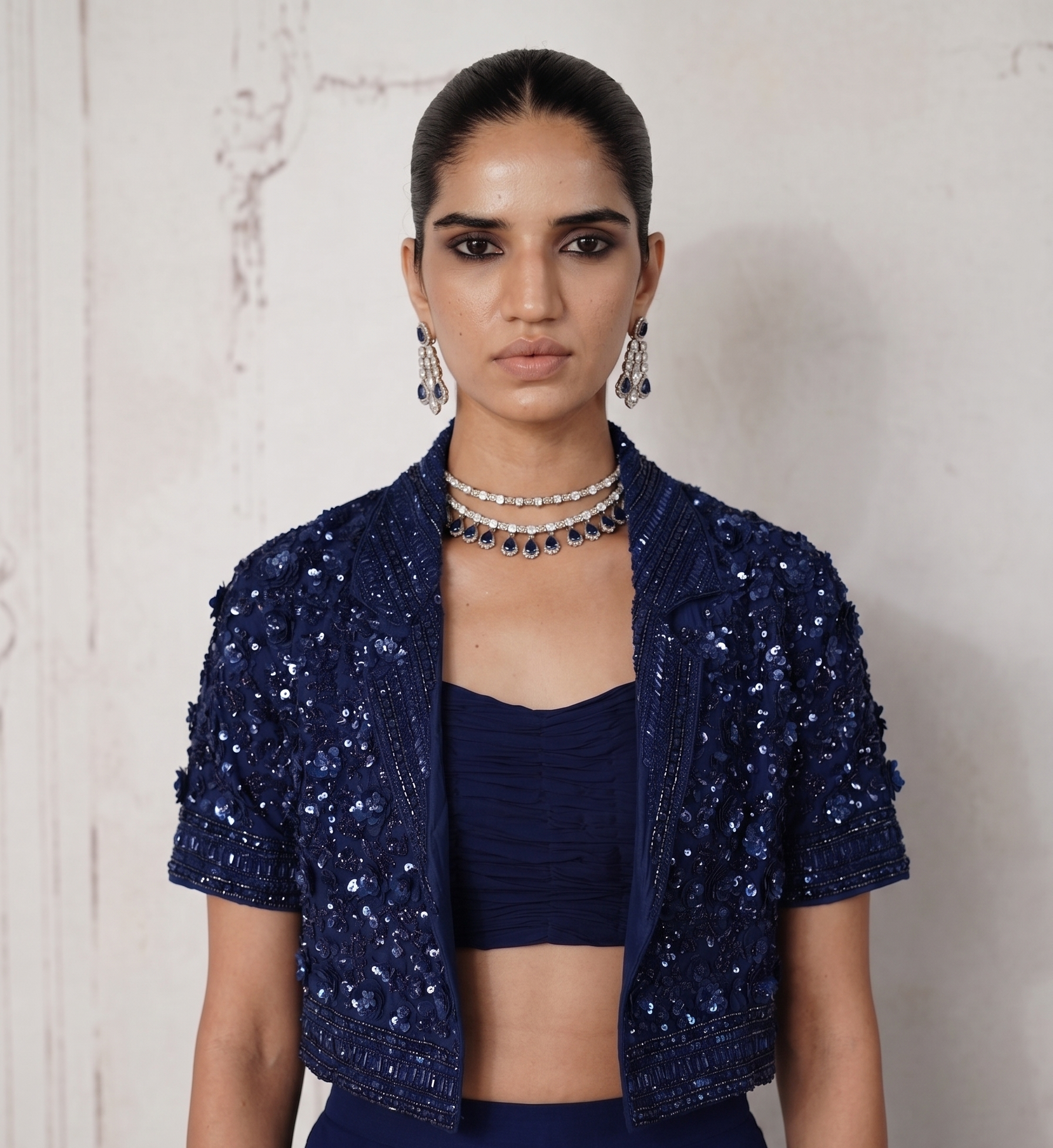 Midnight Revierie Embroidered Lehenga Set