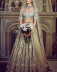 The Autumn Antelope Aged Gold Lehenga