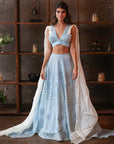 Powder Blue Lehenga Set