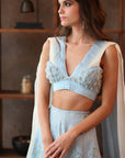 Powder Blue Lehenga Set