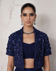 Midnight Revierie Embroidered Lehenga Set