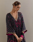 Kaftaan Kurta Set - Black