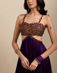 Ghagri Maxi - Purple