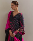 Kaftaan Kurta Set - Black