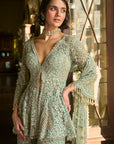 Sage Green Sharara Set