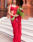 Red Dori Saree