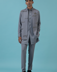 Grey Jungle Nehru Jacket