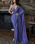 Mauve Sequin Saree