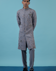 Grey Jungle Kurta