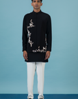 Black Jungle Nehru Jacket