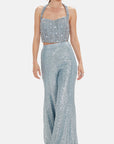Electric Indigo Corset & Sharara Set - Ready to Ship
