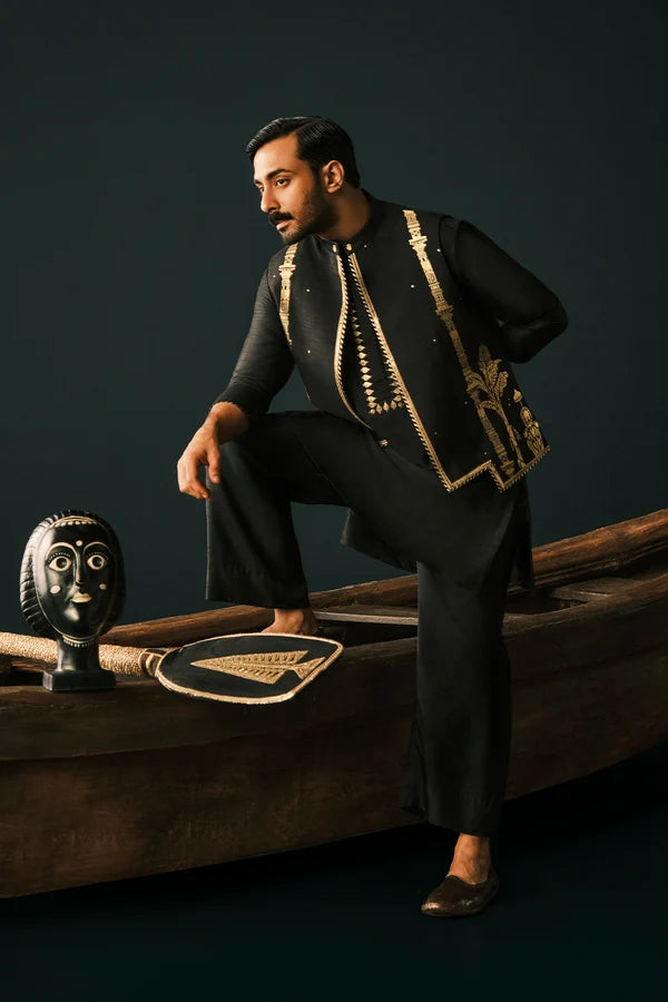 Black Malabar Grove Bandi Set