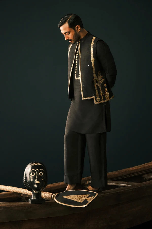 Black Malabar Grove Bandi Set